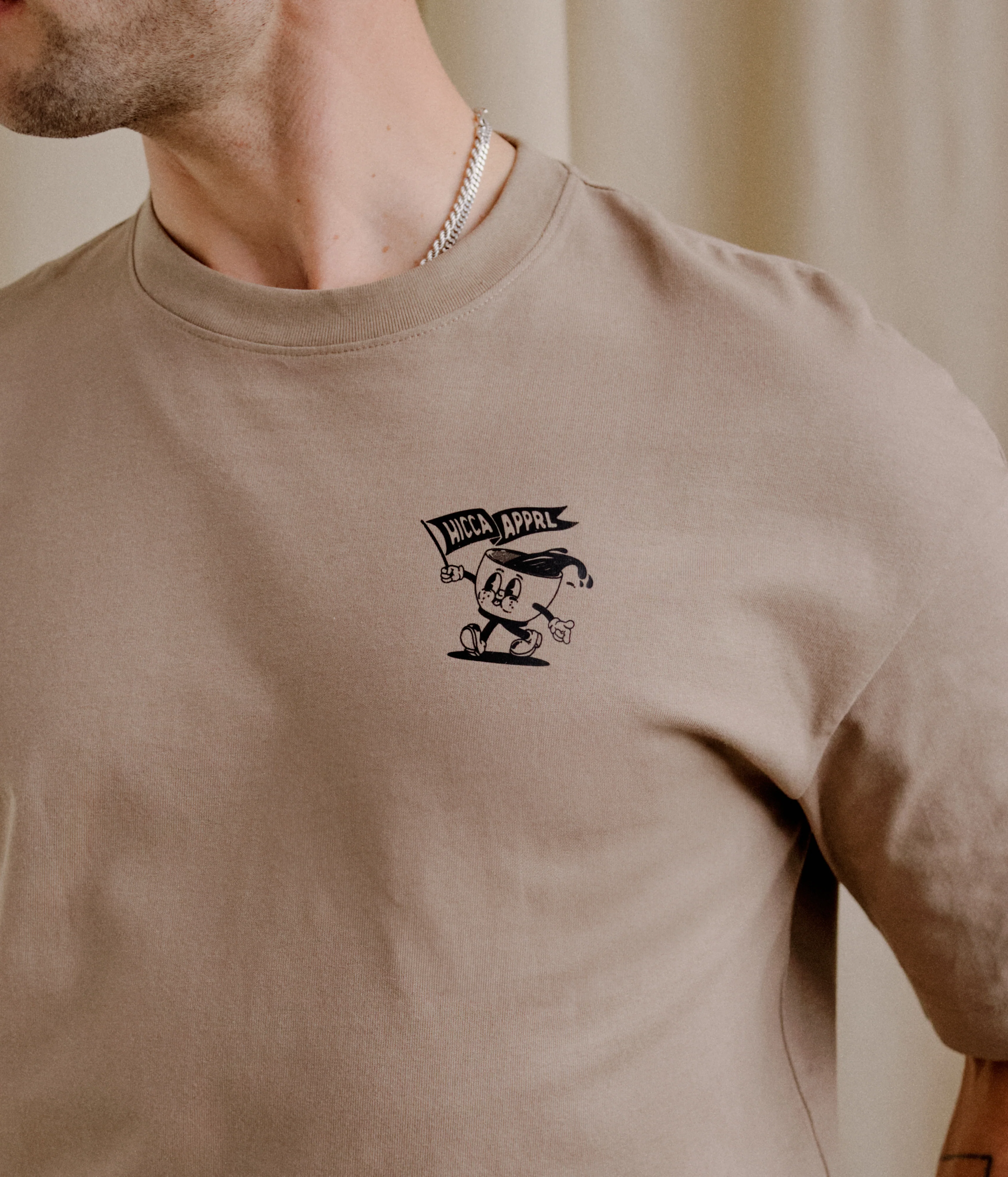 Oversized Coffee Print Tee - Image 3