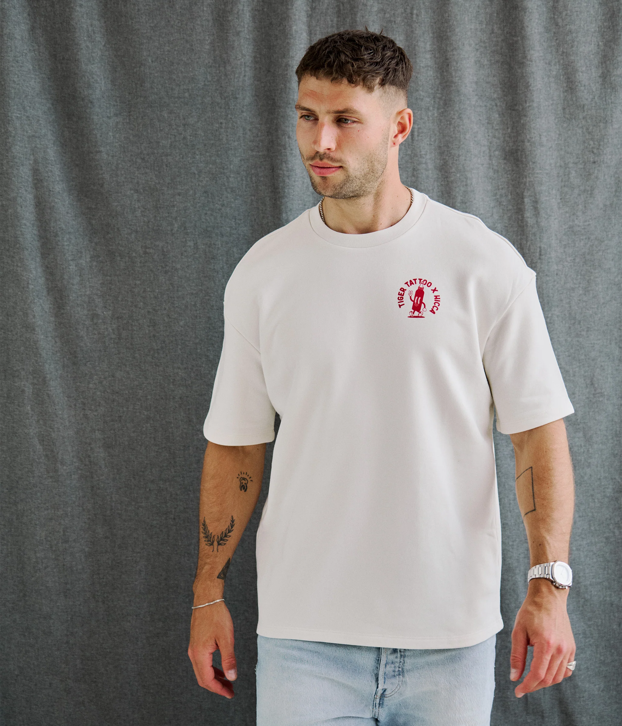 Tiger Tattoo x HICCA French Terry Tee - Image 3