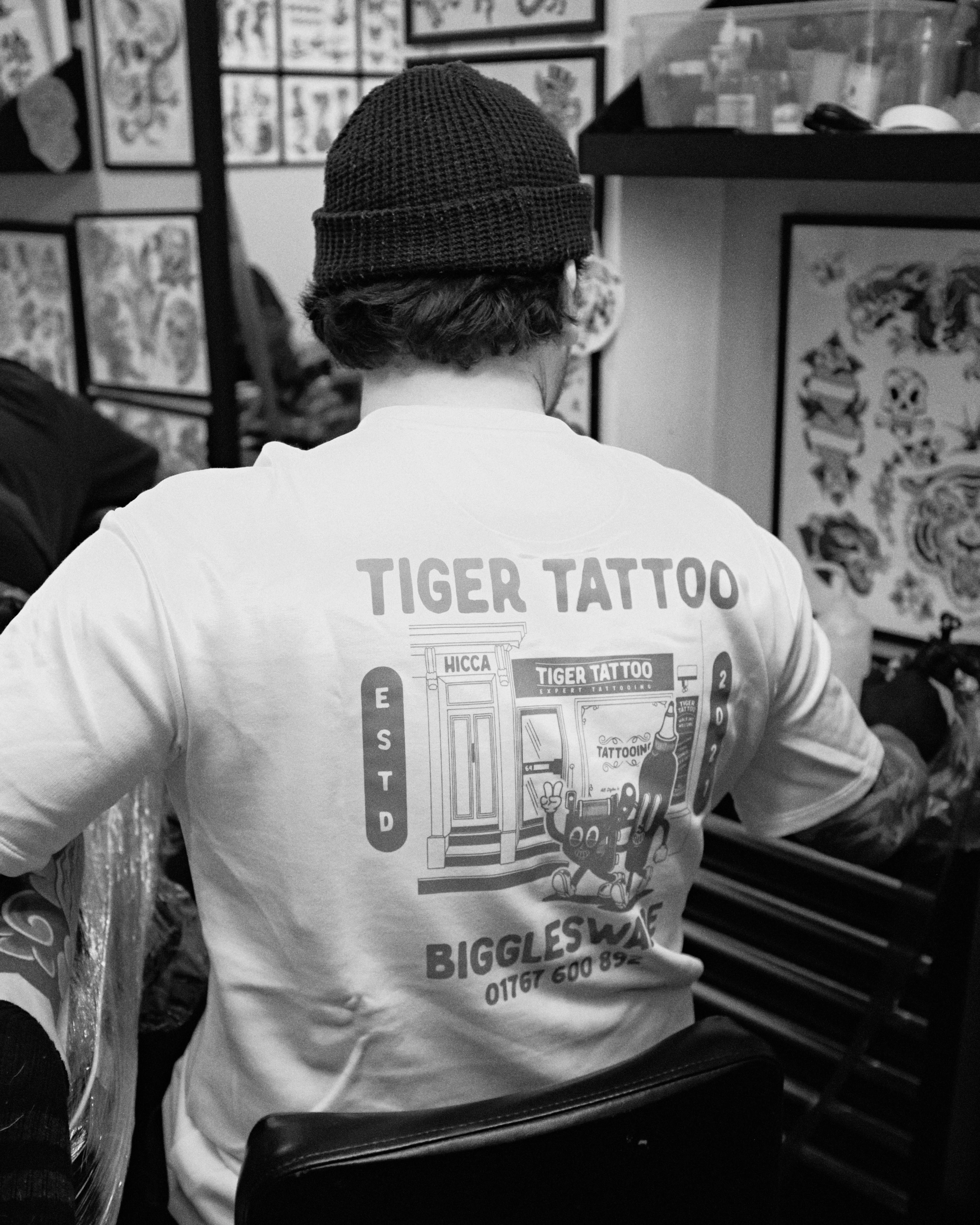 Tiger Tattoo x HICCA French Terry Tee - Image 4
