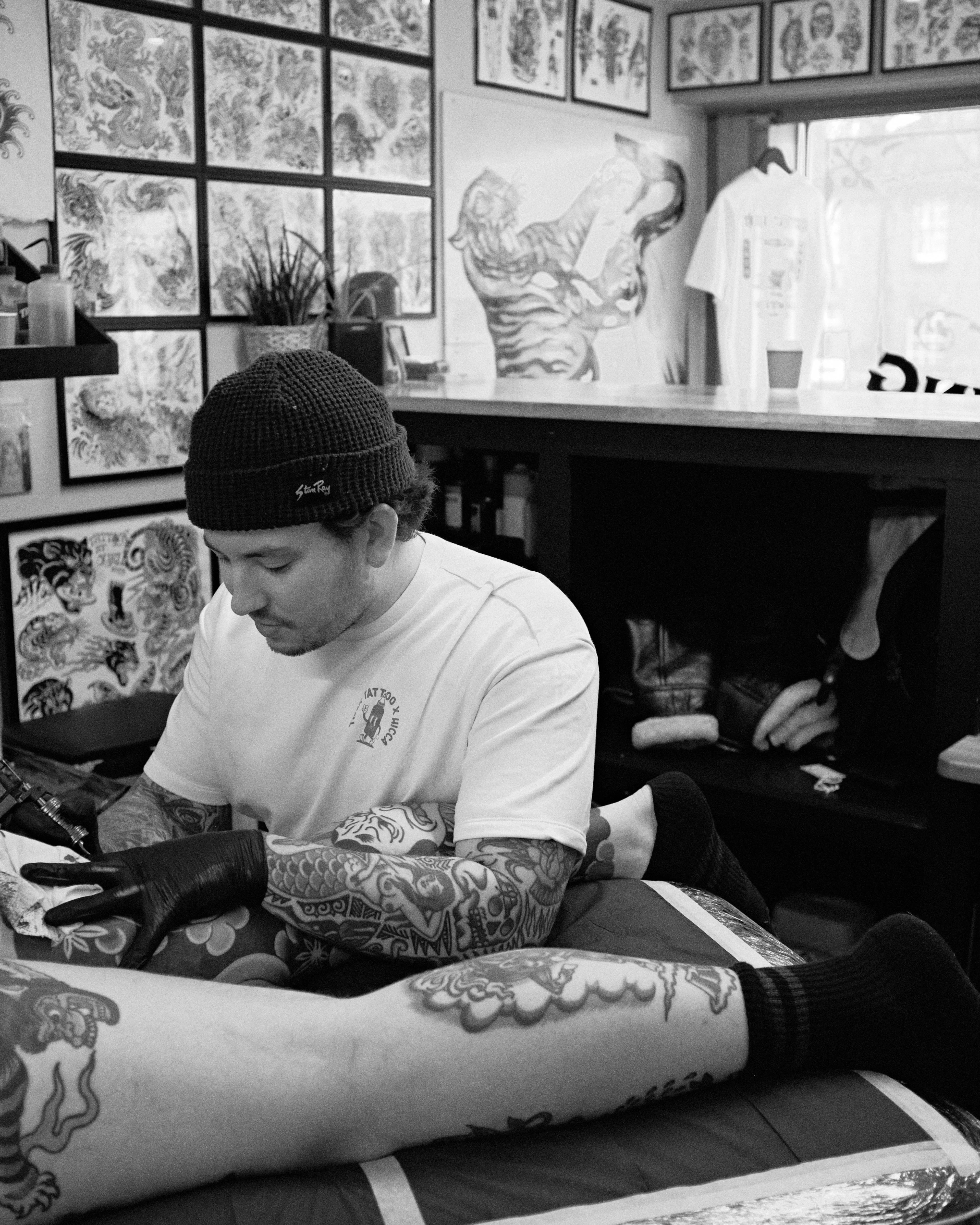 Tiger Tattoo x HICCA French Terry Tee - Image 5
