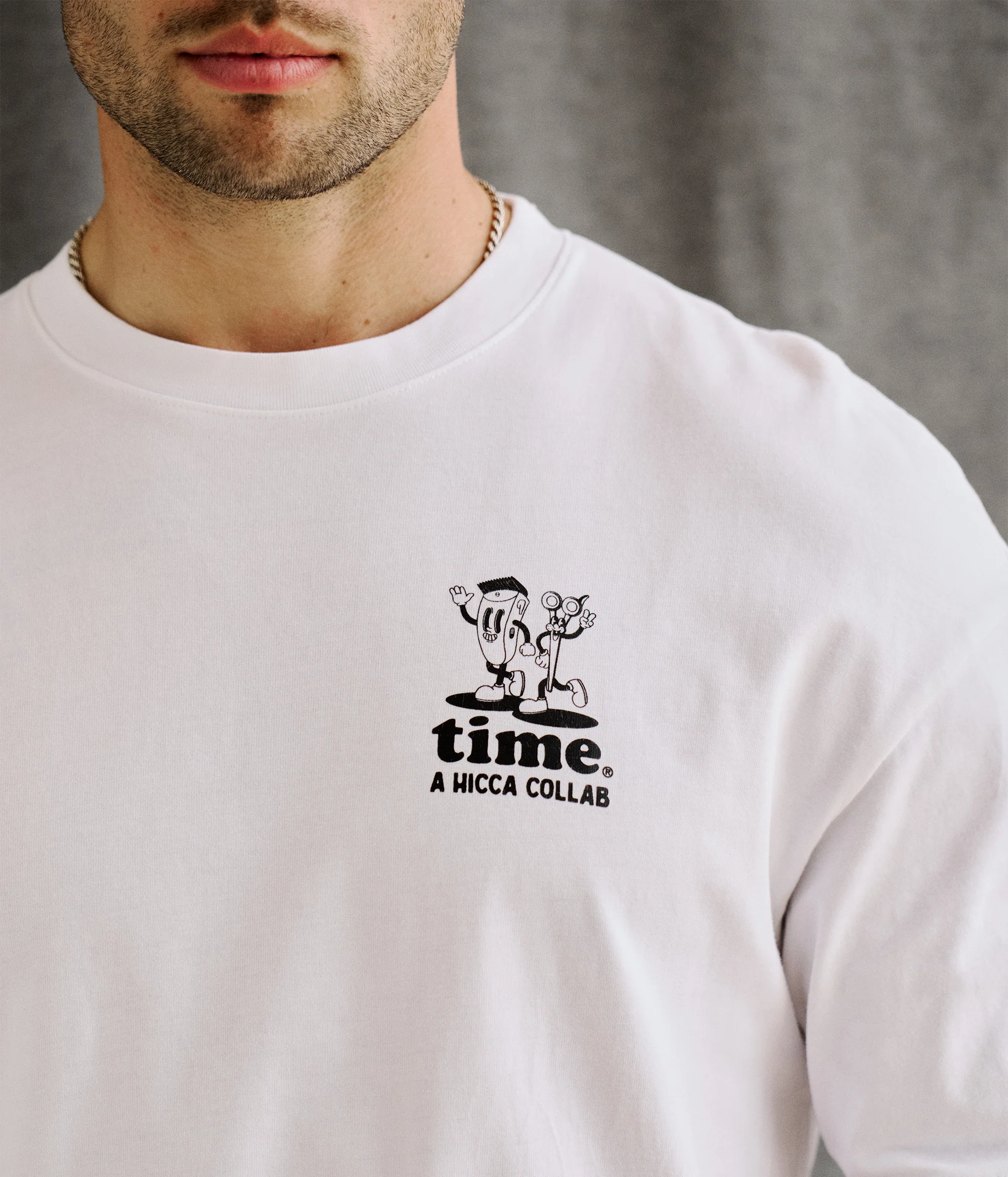 time. x HICCA Oversized Tee - Image 3
